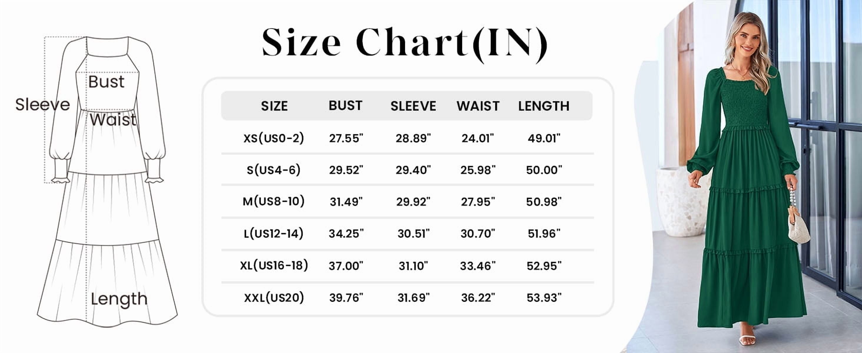 Chic Women's Smocked Maxi Dress - Long Sleeve Square Neck A-Line with Pockets for Casual Elegance