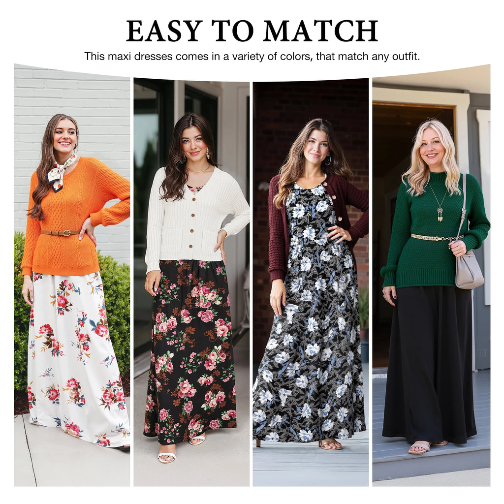 Effortlessly Chic Women's Short Sleeve Maxi Dress with Pockets - Dark Purple, XL